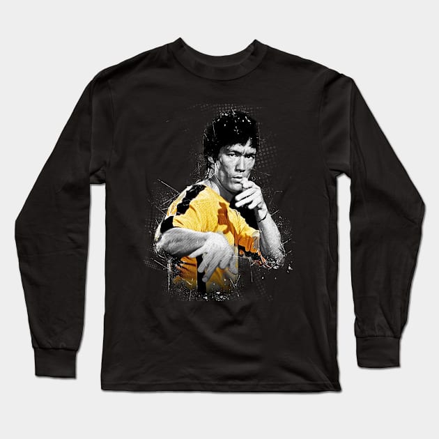 Bruce Lee Long Sleeve T-Shirt by Creativedy Stuff